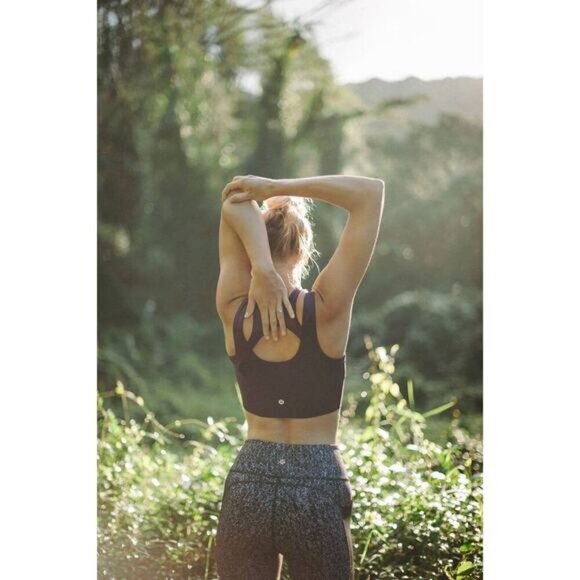 LULULEMON Fit Physique Tight Size 2 Luon Suited Jacquard Black White / Black - Picture 3 of 10